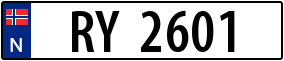 Trailer License Plate